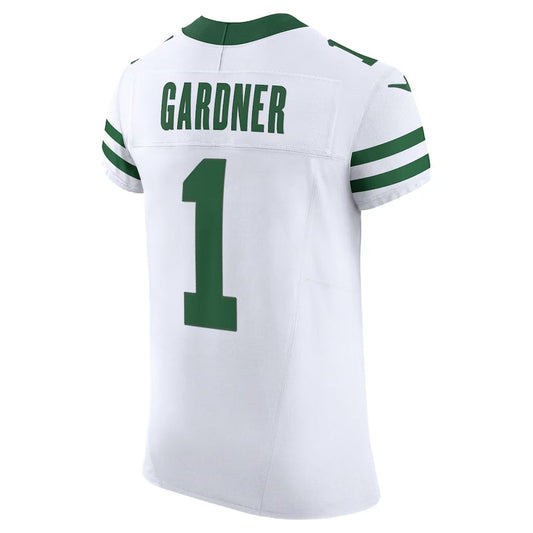 NY.Jets #1 Ahmad Sauce Gardner Alternate Vapor F.U.S.E. Elite Jersey - White American Football Jersey