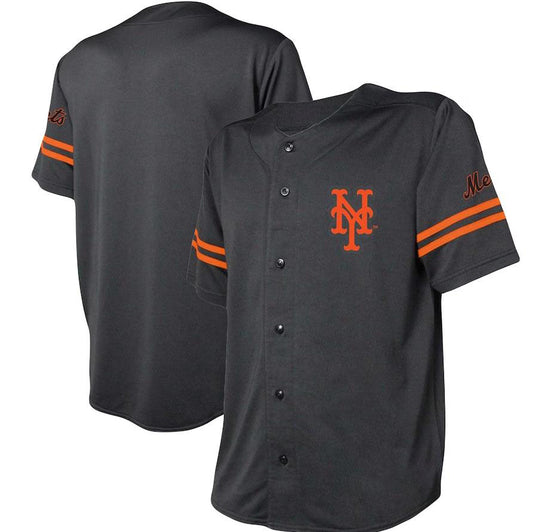 New York Mets Black Stitches Team Fashion Jersey Baseball Jerseys