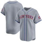 New York Mets Blank 2024 Gray Away Limited Stitched Baseball Jersey