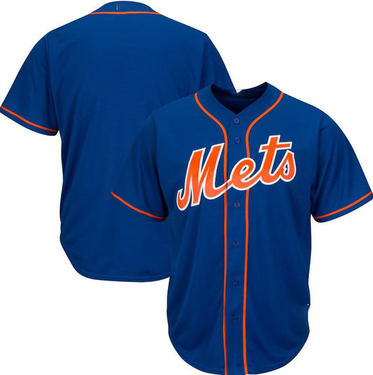 New York Mets Royal Big & Tall Replica Team Jersey Baseball Jerseys