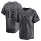 New York Mets #12 Francisco Lindor Graphite 2024 City Connect Limited Player Jersey Stitched Baseball Jersey