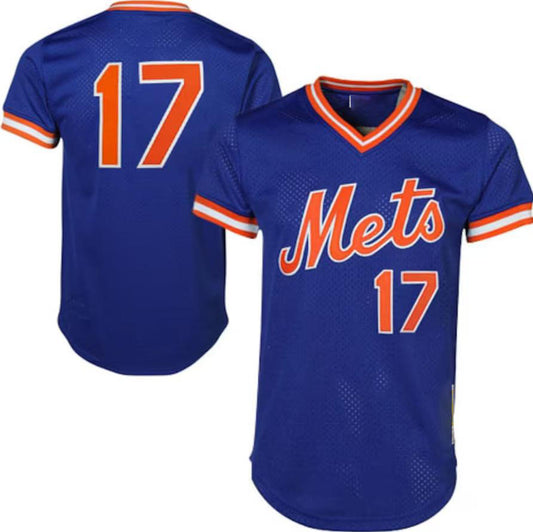 New York Mets #17 Keith Hernandez Royal Mitchell & Ness Cooperstown Mesh Batting Practice Jersey Baseball Jerseys