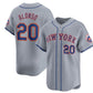 New York Mets #20 Pete Alonso 2024 Gray Away Limited Stitched Baseball Jersey