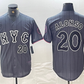 New York Mets #20 Pete Alonso Number Grey 2024 City Connect Cool Base Stitched Baseball Jersey