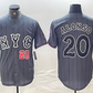 New York Mets #20 Pete Alonso Number Grey 2024 City Connect Cool Base Stitched Baseball Jersey