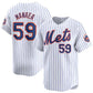 New York Mets #59 Sean Manaea White 2024 Home Limited Stitched Baseball Jersey