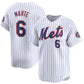 New York Mets #6 Starling Marte White 2024 Home Limited Stitched Baseball Jersey