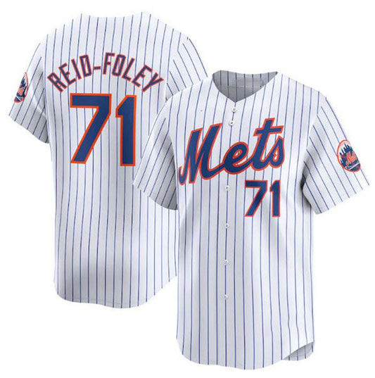 New York Mets #71 Sean Reid-Fole White 2024 Home Limited Stitched Baseball Jersey