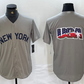 New York Yankees Blank 2021 Grey Field of Dreams Cool Base Stitched Baseball Jerseys