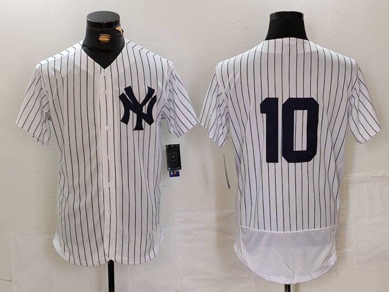 New York Yankees #10 Phil Rizzuto White Flex Base Stitched Baseball Jersey