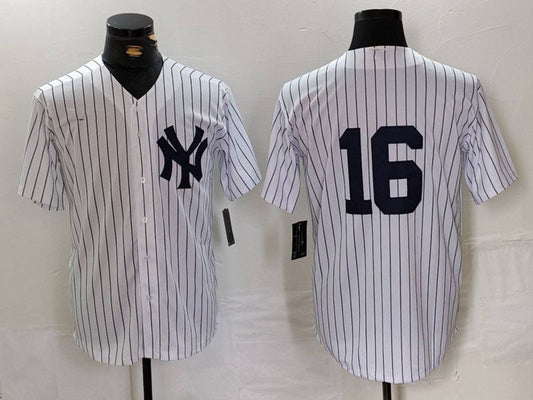 New York Yankees #16 Whitey Ford White Cool Base Baseball Jersey