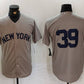 New York Yankees #39 Jose Trevino Grey Cool Base Stitched Baseball Jersey