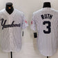 New York Yankees #3 Babe Ruth White Pinstripe Fashion Cool Base Baseball Jerseys