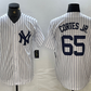 New York Yankees #65 Nestor Cortes Jr White Stitched Cool Base Baseball Jersey