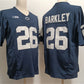 P.State Nittany Lions #26 Saquon Barkley Navy cStitched Jersey College Jerseys