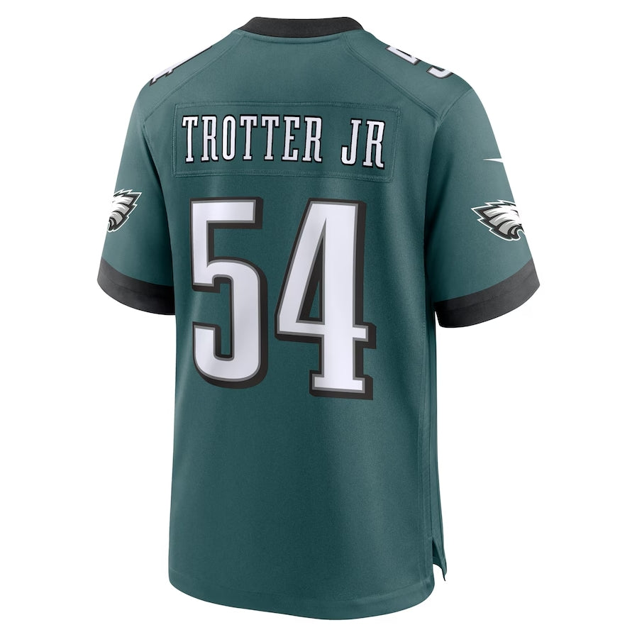 P.Eagles #54 Jeremiah Trotter Jr. Game Jersey - Green American Football Jerseys