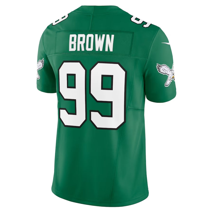 P.Eagles #99 Jerome Brown Alternate Vapor F.U.S.E. Limited Jersey - Kelly Green American Football Jerseys