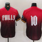 Philadelphia Phillies #10 JT Realmuto Red 2024 City Connect Limited Stitched Baseball Jersey