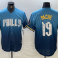 Philadelphia Phillies #19 Cristian Pache Blue 2024 City Connect Limited Stitched Baseball Jersey