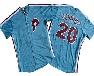 Philadelphia Phillies #20 Mike Schmidt Light Blue Cool Base Baseball Jerseys