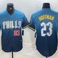 Philadelphia Phillies #23 Jeff Hoffman Blue Number 2024 City Connect Limited Stitched Baseball Jersey