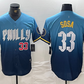 Philadelphia Phillies #33 Edmundo Sosa Blue 2024 City Connect Limited Stitched Baseball Jersey