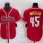 Philadelphia Phillies #45 Zack Wheeler Red Cool Base Stitched Baseball Jersey
