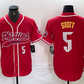Philadelphia Phillies #5 Bryson Stott Number Red Cool Base Stitched Baseball Jersey