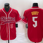 Philadelphia Phillies #5 Bryson Stott Number Red Cool Base Stitched Baseball Jerseys