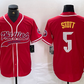 Philadelphia Phillies #5 Bryson Stott Red Cool Base Stitched Baseball Jersey