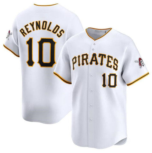 Pittsburgh Pirates #10 Bryan Reynolds White Home Limited Baseball Stitched Jersey