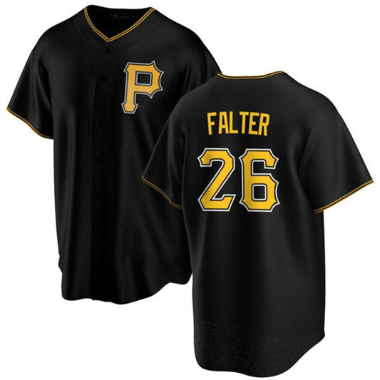 Pittsburgh Pirates #26 Bailey Falter Black Cool Base Baseball Stitched Jersey