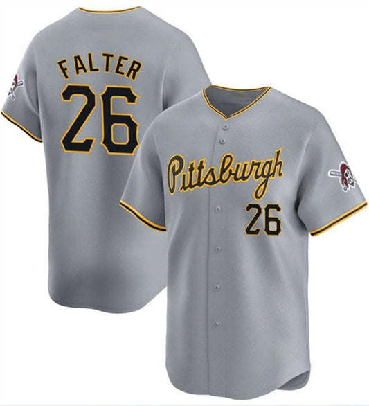 Pittsburgh Pirates #26 Bailey Falter Gray Away Limited Baseball Stitched Jersey