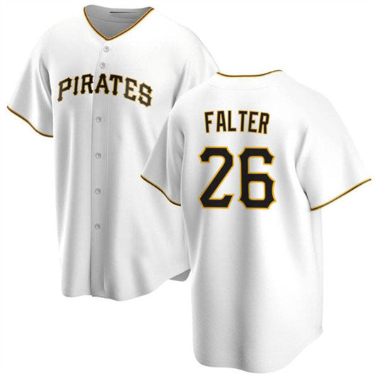 Pittsburgh Pirates #26 Bailey Falter White Cool Base Baseball Stitched Jersey