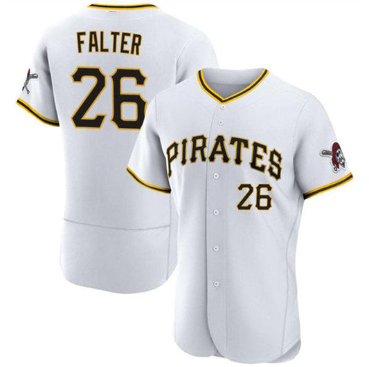 Pittsburgh Pirates #26 Bailey Falter White Flex Base Baseball Stitched Jersey