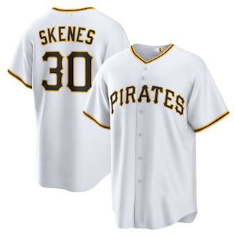Pittsburgh Pirates #30 Paul Skenes White Home Replica Player Baseball Jersey