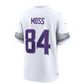 MN.Vikings #84 Randy Moss Alternate Retired Player Game Jersey - White American Football Jerseys