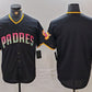 San Diego Padres Blank Black Cool Base Stitched Baseball Jersey