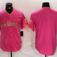 San Diego Padres Blank Pink Cool Base Stitched Baseball Jersey