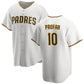 San Diego Padres #10 Jurickson Profar White Cool Base Baseball Stitched Jersey