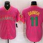 San Diego Padres #11 Yu Darvish Pink Cool Base Stitched Baseball Jersey