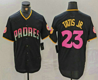 San Diego Padres #23 Fernando Tatis Jr Black 20th Anniversary Cool Base Stitched Baseball Jersey