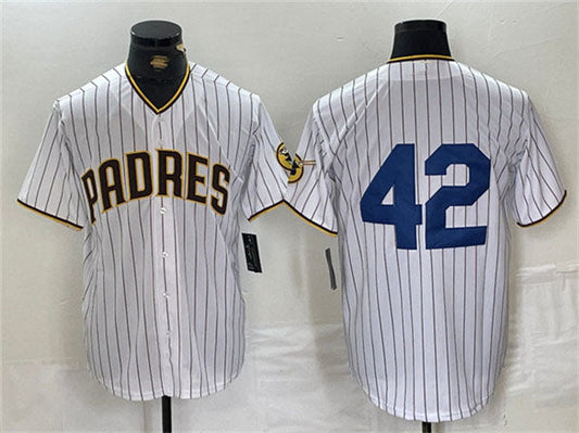 San Diego Padres #42 Jackie Robinson White Cool Base Stitched Baseball Jersey