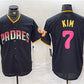 San Diego Padres #7 Ha-Seong Kim Black Cool Base Stitched Baseball Jersey