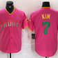 San Diego Padres #7 Ha-Seong Kim Pink Cool Base Stitched Baseball Jersey
