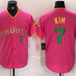 San Diego Padres #7 Ha Seong Kim Pink Player Number Fashion Baseball Jersey