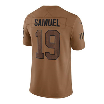 SF.49ers #19 Deebo Samuel Brown 2023 Salute To Service Limited Jersey Stitched American Football Jerseys