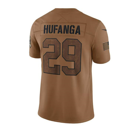 SF.49ers #29 Talanoa Hufanga Brown 2023 Salute To Service Limited Jersey Stitched American Football Jerseys