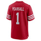 SF.49ers #1 Ricky Pearsall 2024 Draft First Round Pick Player Game Jersey - Scarlet American Football Jerseys