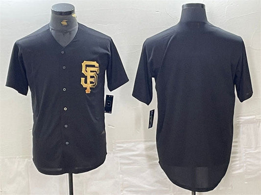 San Francisco Giants Blank Black Cool Base Stitched Baseball Jersey